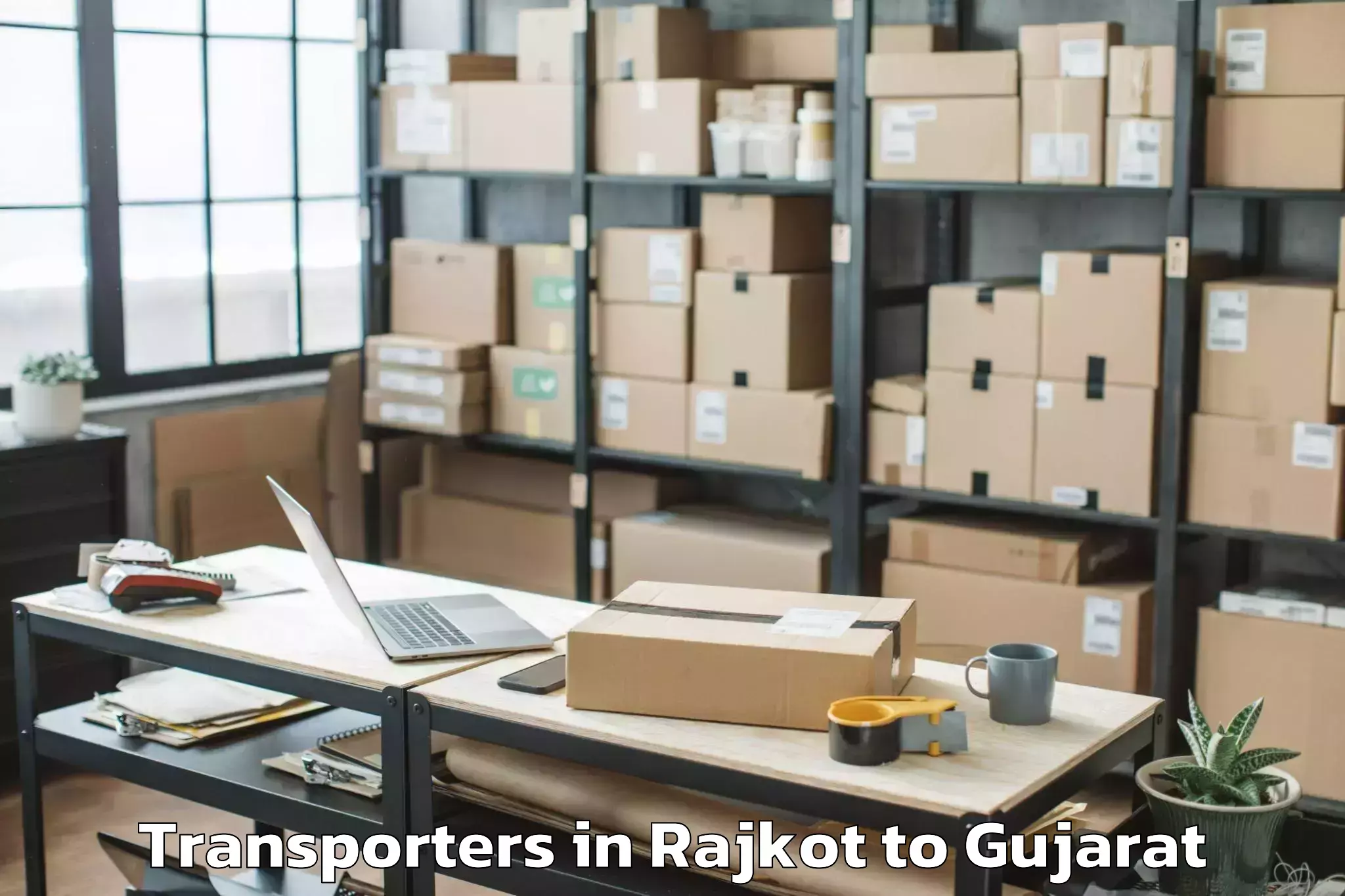 Book Rajkot to Khambha Transporters Online